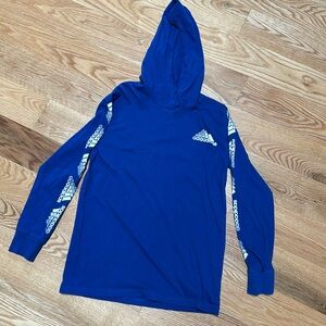 Boys Adidas long sleeve hooded T-shirt size medium